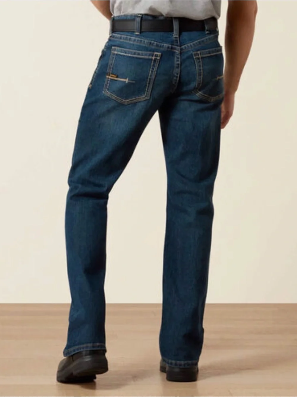 ARIAT Work REBAR M4 DuraStretch Men's Phantom Blue Relaxed Boot Jeans Size 30x30